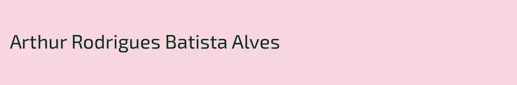 Arthur Rodrigues Batista Alves